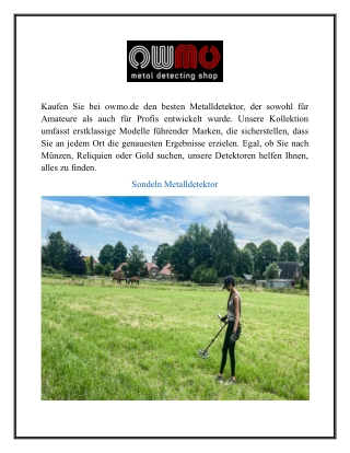 Metalldetektor Finden Sie noch heute Ihr perfektes Modell