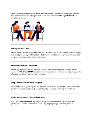 My Journey with CheapSMMPanel