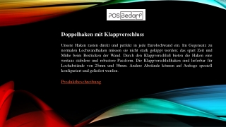 Doppelhaken mit Klappverschluss