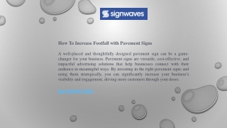 Pavement Signs - Eye-Catching Outdoor Advertising