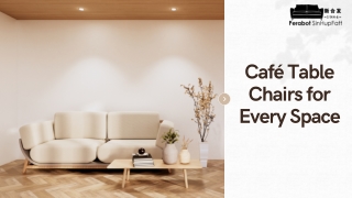 Café Table Chairs: Perfect Blend of Style and Functionality