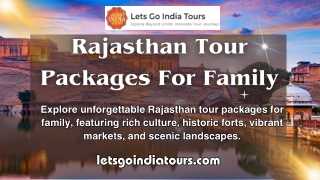 Rajasthan Tour Packages For Family
