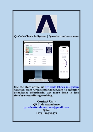 Qr Code Check In System  Qrcodeattendance com