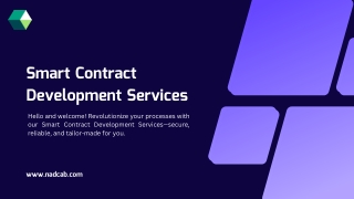 Top Solutions for Smart Contract Development Services