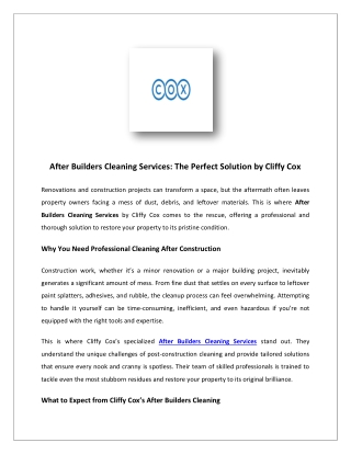 Trusted Biohazard Cleaning Company Near Me | Cliffy Cox