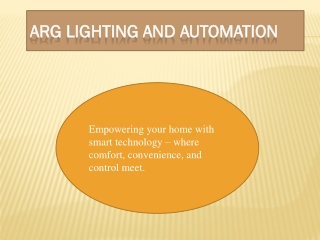 ARG LIGHTING AND AUTOMATION
