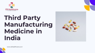 Third Party Manufacturing Medicine in India