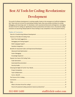 Best AI Tools for Coding Revolutionize Development