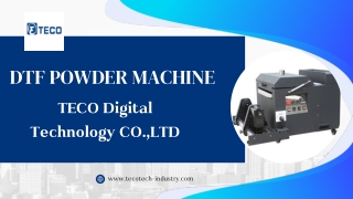 Dtf Powder Machine - Tecotech-industry.com