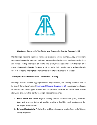 After Accident Cleaning Company in UK | Amber Adams