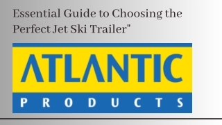 Jet Ski Trailer