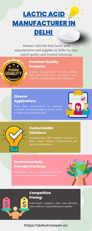 Lactic Acid Manufacturer in Delhi