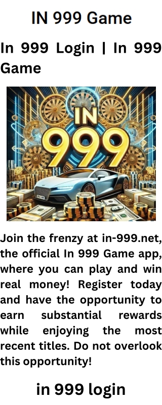 In 999 Login  In 999 Game