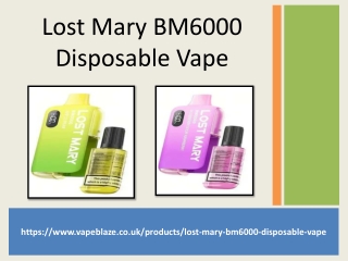 Lost Mary BM6000 Disposable Vape