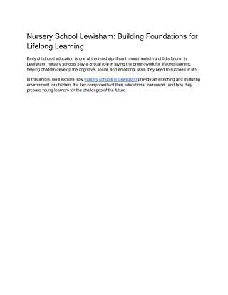 Building Foundations for Lifelong Learning