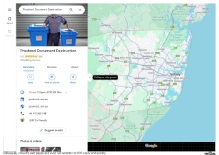 Secure and Reliable Paper Shredding Service Sydney - Proshred