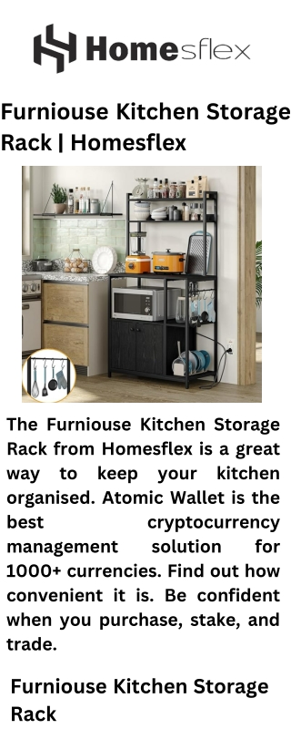 Furniouse Kitchen Storage Rack  Homesflex
