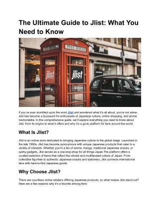 The Ultimate Guide to Jlist_ What You Need to Know