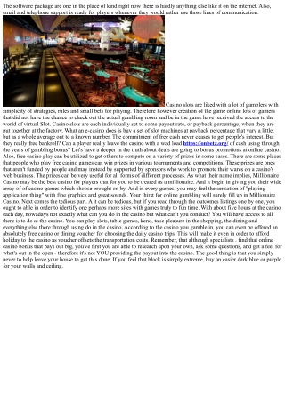 Casino Games And The Property Edge