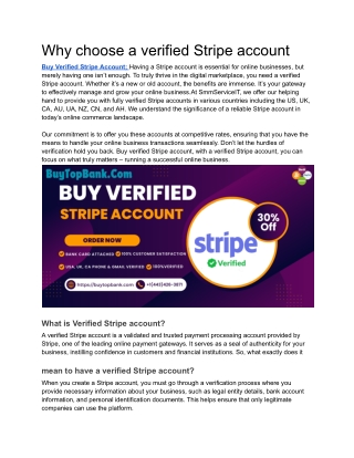 Buy Verified Stripe Account