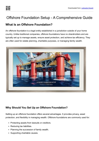 Offshore Foundation Setup - A Comprehensive Guide