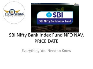 SBI Nifty Bank Index Fund: Overview