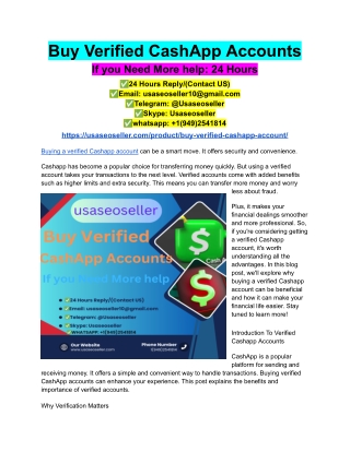 Buy Verified CashApp Accounts (18)