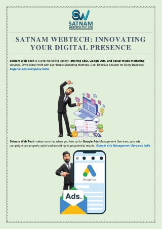 Complete Digital Marketing Solution Providers in India and USA