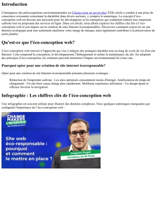 “Infographie : Les chiffres clés de l’éco-conception web”