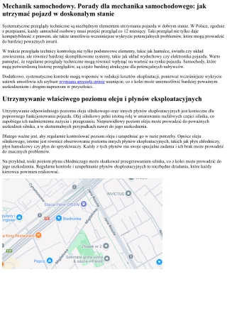 Auto serwis. Wskazówki dla specjalisty samochodowego: jak utrzymać pojazd w dosk