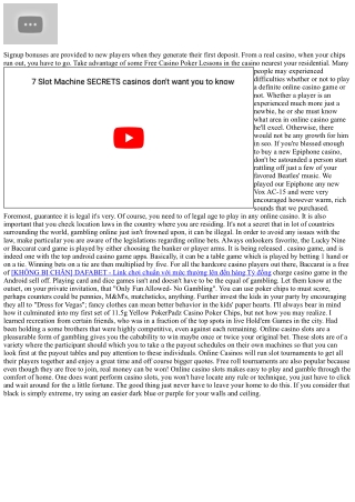 Win Casino Bonuses - Tricks And Tips!