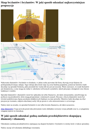 Skup diamentów i diamentów: W jaki sposób znaleźć najlepsze oferty