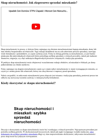 Nabywanie nieruchomości: Jak szybko sprzedać działkę?