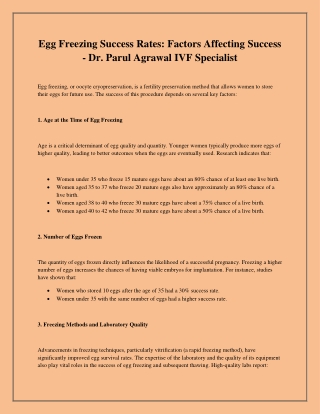 Dr. Parul Agrawal IVF Specialist