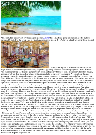 Understanding Casino Odds