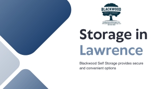 Storage in Lawrence