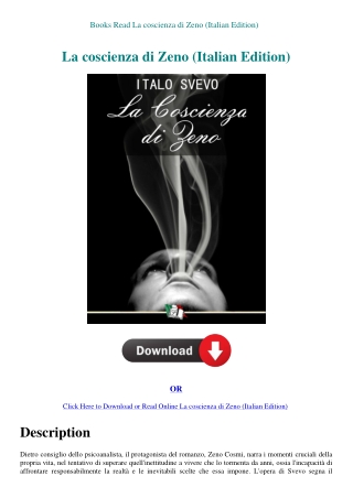 Books Read La coscienza di Zeno (Italian Edition)