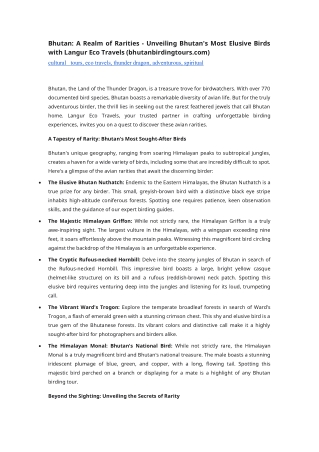 Breathtaking Landscapes