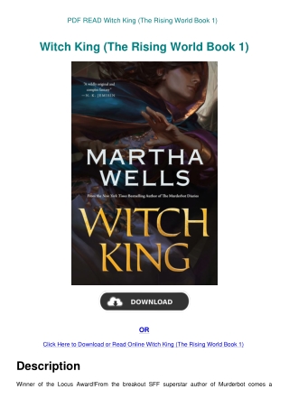 PDF READ Witch King (The Rising World Book 1)