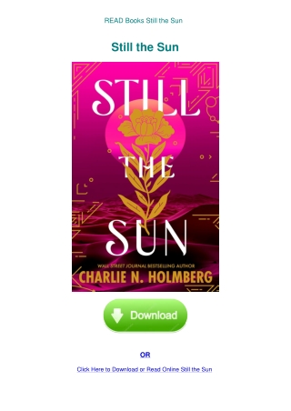 READ Books Still the Sun