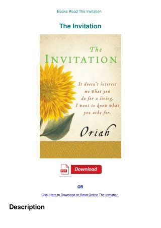 Books Read The Invitation