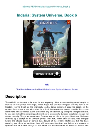 eBooks READ Indaria System Universe  Book 6