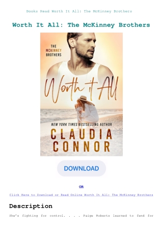 Books Read Worth It All The McKinney Brothers
