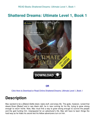 READ Books Shattered Dreams Ultimate Level 1  Book 1
