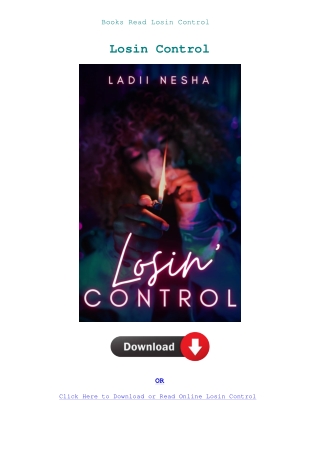 Books Read Losin Control