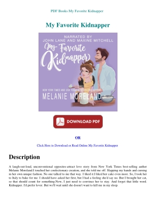 PDF Books My Favorite Kidnapper