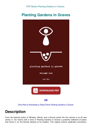 PDF Books Planting Gardens in Graves
