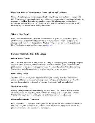 hino toto site