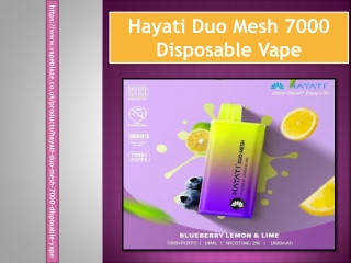 Hayati Duo Mesh 7000 Disposable Vape