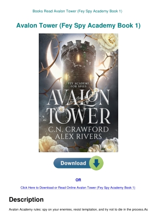 Books Read Avalon Tower (Fey Spy Academy Book 1)